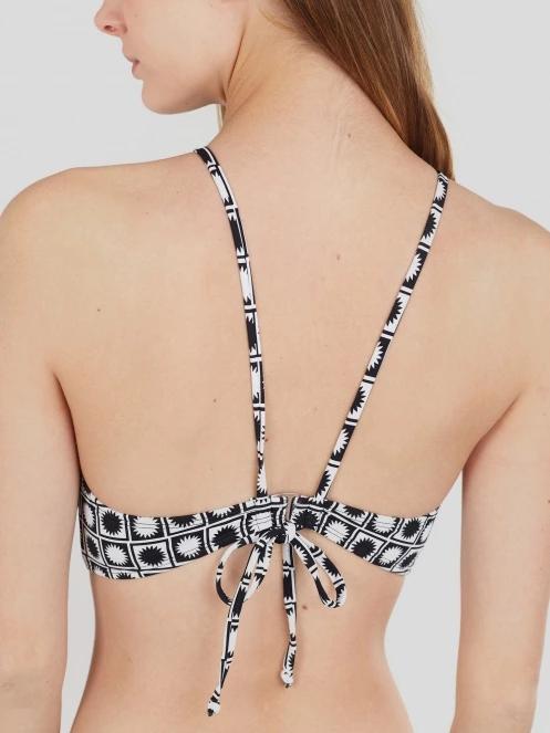 Fundango Hogg High Neck Top női bikini felső fekete színben 5