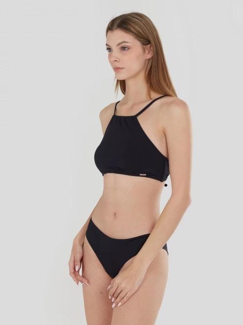 Fundango Hogg High Neck Top női bikini felső fekete színben 2