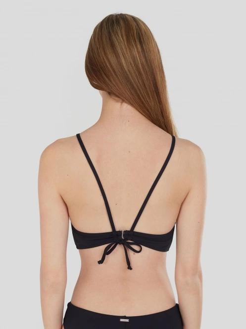 Fundango Hogg High Neck Top női bikini felső fekete színben 3