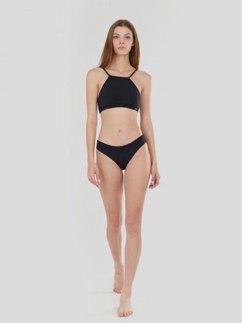 Fundango Hogg High Neck Top női bikini felső fekete színben 4
