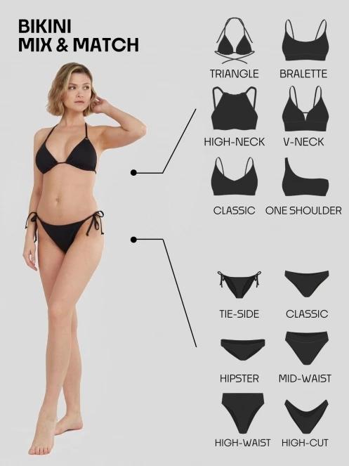 Fundango Sahara Mid Waist Full Bottoms női bikini alsó lila színben 9