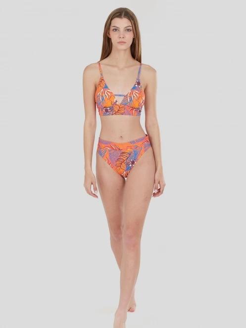 Fundango Sahara Mid Waist Full Bottom női bikini alsó rózsaszín színben 4