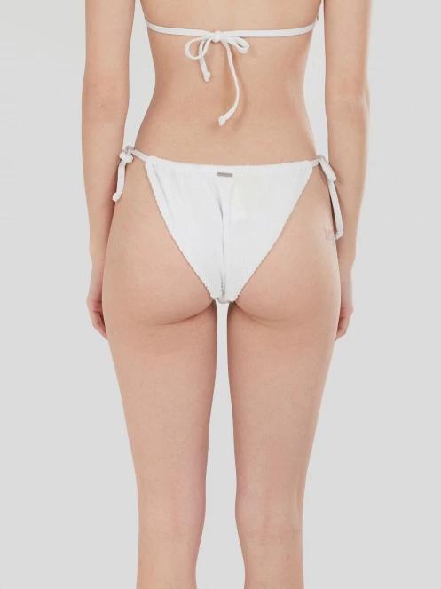 Fundango Innisfil II Tie-side Jacquard Bottom női bikini alsó fehér színben 3