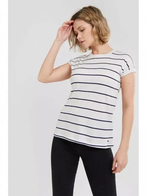 Fundango Ivanne T-shirt női rövid ujjú póló fehér színben 5