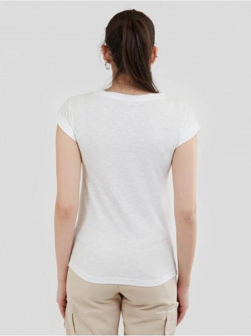 Fundango Amira T-shirt női rövid ujjú póló fehér színben 3