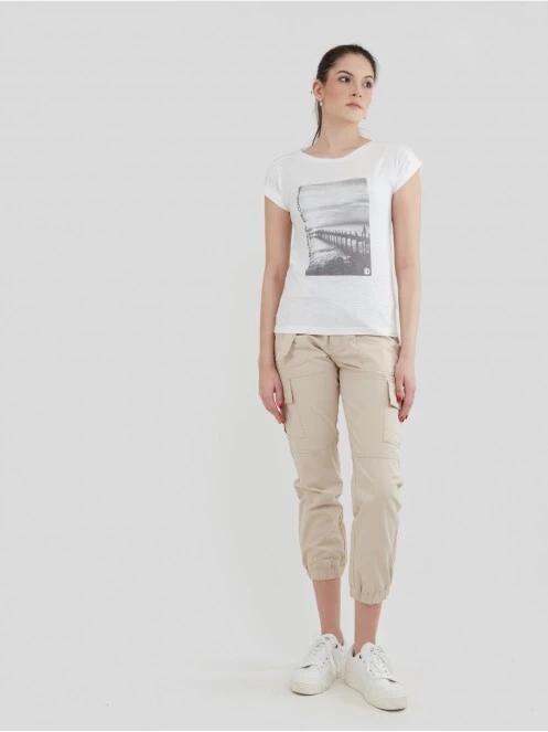 Fundango Amira T-shirt női rövid ujjú póló fehér színben 4