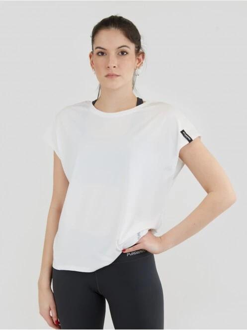 Fundango Hanabi T-shirt női rövid ujjú sport póló fehér színben 2