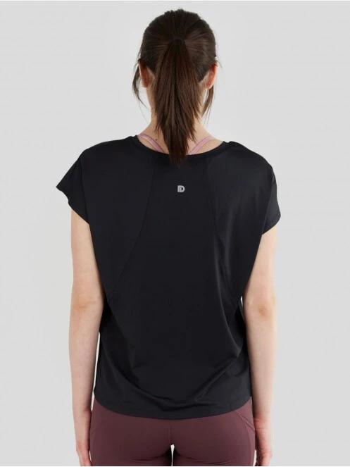 Fundango Hanabi T-shirt női rövid ujjú sport póló fekete színben 3