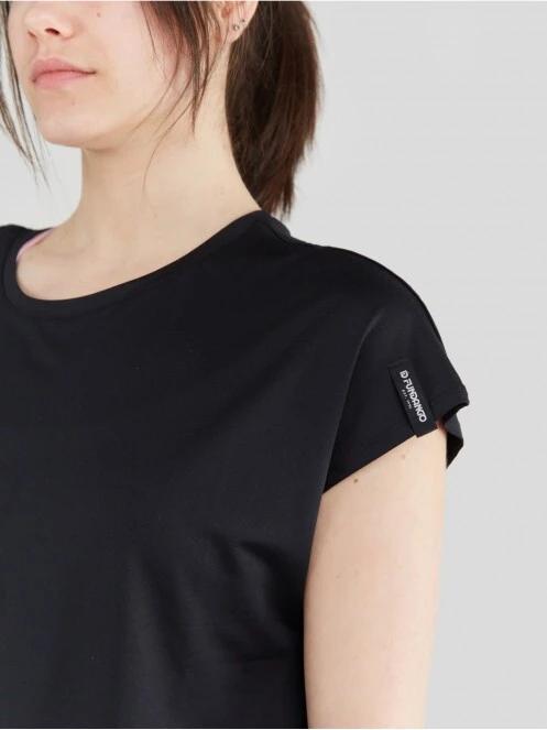 Fundango Hanabi T-shirt női rövid ujjú sport póló fekete színben 5