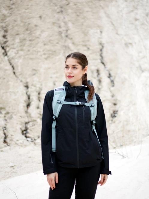 Fundango Piora Waterproof Jacket női esőkabát fekete színben 9