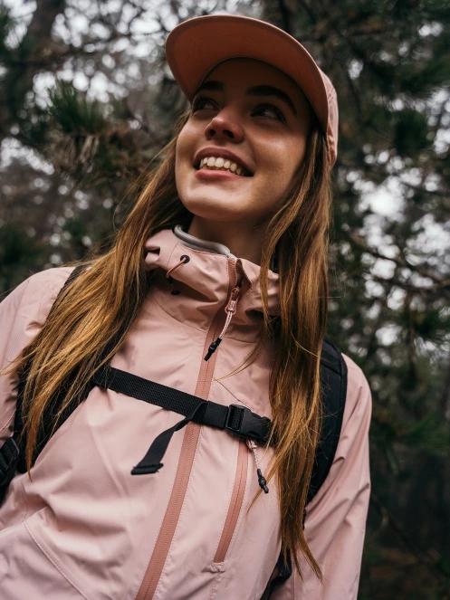 Fundango Piora Waterproof Jacket női esőkabát rózsaszín színben 11
