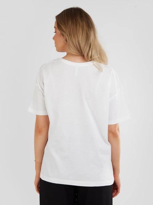 Fundango Nissa T-shirt női rövid ujjú póló fehér színben 3