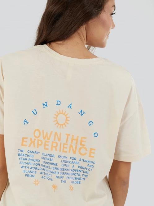 Fundango Sunshine Surf-T női rövid ujjú póló homok színben 7