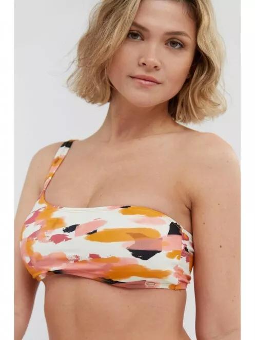 Fundango Madison One Shoulder Top női bikini felső rózsaszín színben 2
