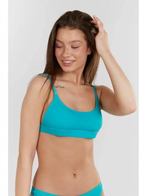 Fundango Moana Bralette Top női bikini felső zöld színben 2
