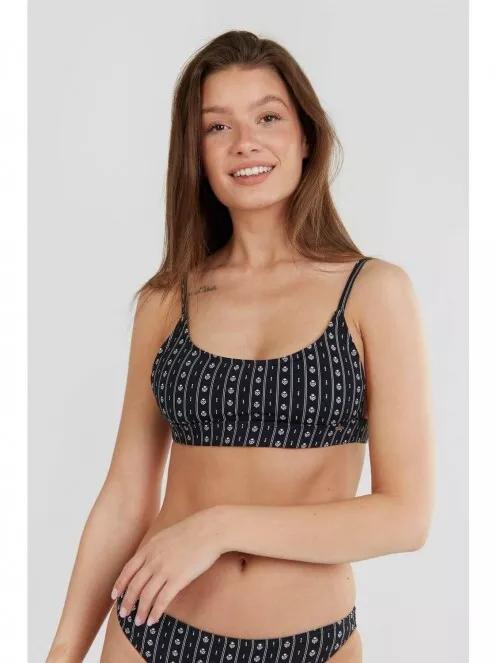 Fundango Moana Bralette Top női bikini felső fekete színben 2