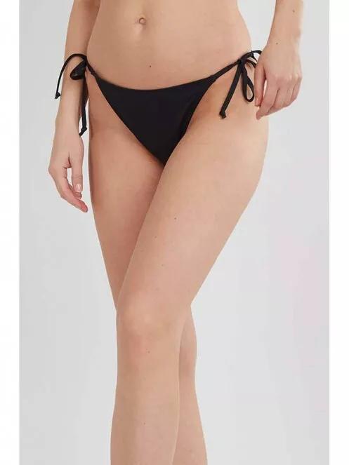 Fundango Innisfil Tie-side Bottoms női bikini alsó fekete színben 2