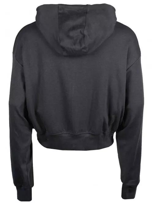 Fundango Draug Crop Hoodie női kapucnis pulóver szürke színben 6