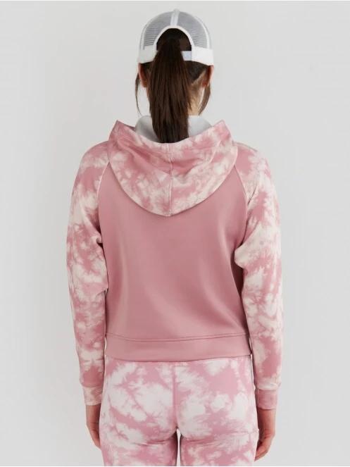 Fundango Draug Sweatshirt női kapucnis pulóver rózsaszín színben 3