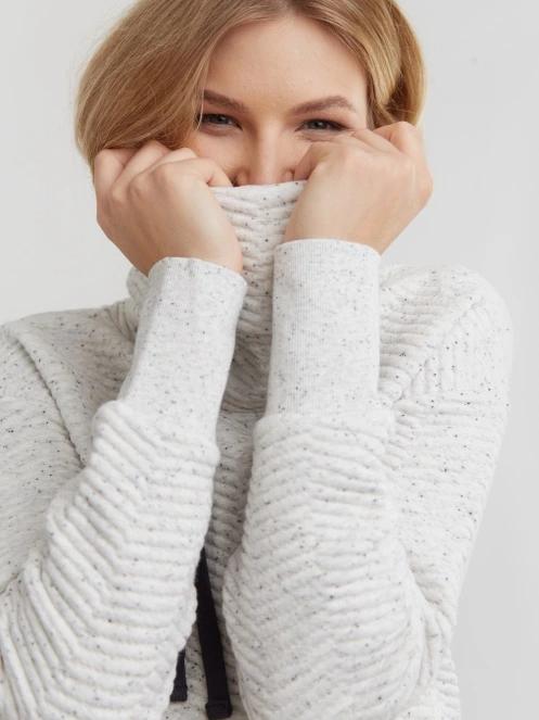 Fundango Aliz Pullover női pulóver homok színben 6