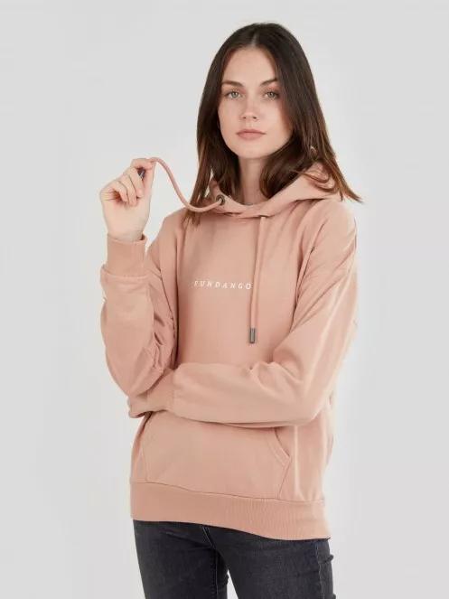 Fundango Haley Hooded Sweatshirt női kapucnis pulóver rózsaszín színben 2