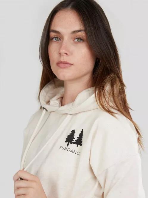 Fundango Haley Hooded Sweatshirt női kapucnis pulóver fehér színben 4