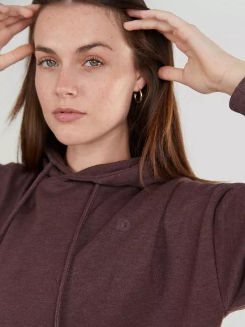 Fundango Ginger Hooded Sweatshirt női kapucnis pulóver lila színben 4