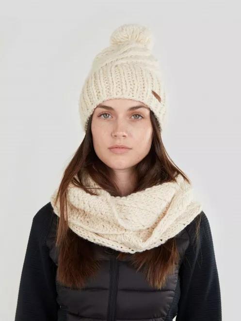 Fundango GLEN Beanie női kötött sapka fehér színben 3