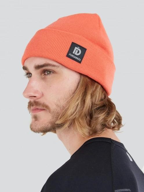 Fundango Nahu Beanie sapka narancssárga színben 4