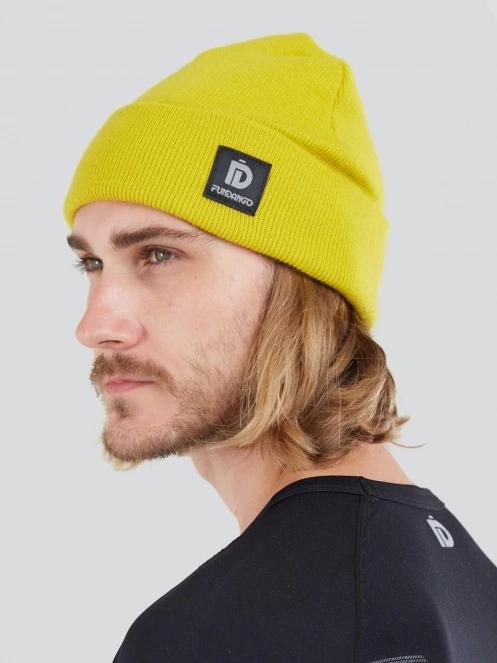 Fundango Nahu Beanie sapka sárga színben 4