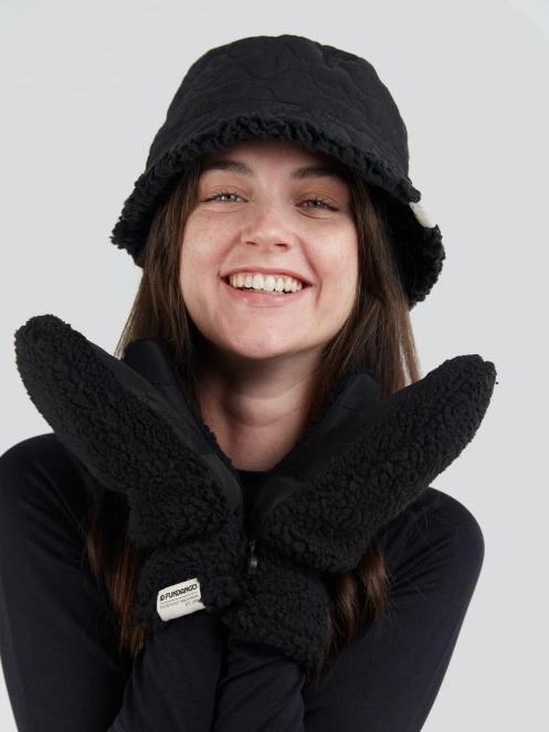 Fundango Teddy Gloves női kesztyű fekete színben 3