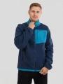Fundango Haven Hybrid Jacket férfi polár pulóver kék színben 1