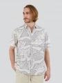 Fundango Chase Shirt férfi rövid ujjú ing homok színben 1