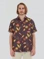 Fundango Chase Shirt férfi rövid ujjú ing sötétkék színben 1