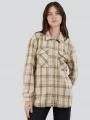 Fundango Ashley Shirt Jacket női ingkabát homok színben 1