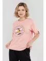 Fundango Nandelit T-shirt női rövid ujjú póló rózsaszín színben 1